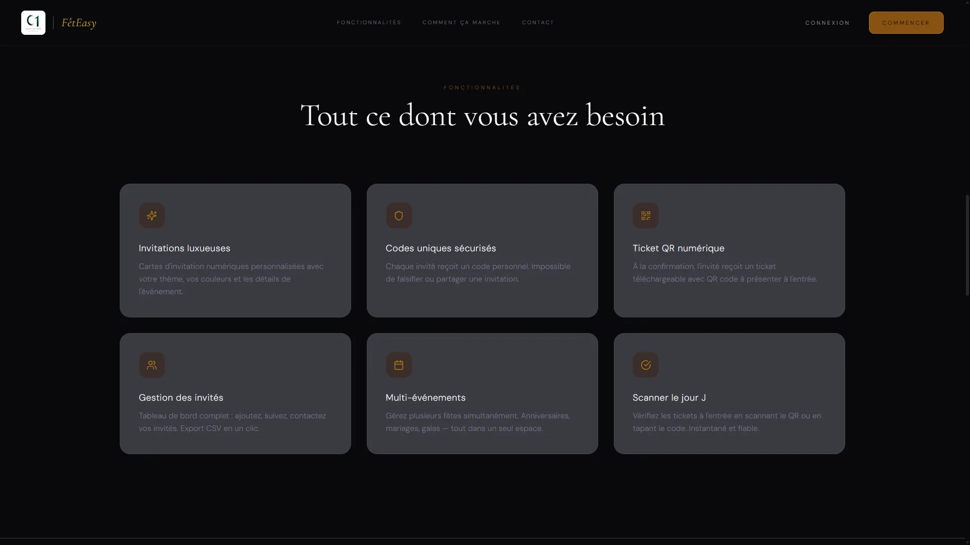 FêteEasy – capture 3